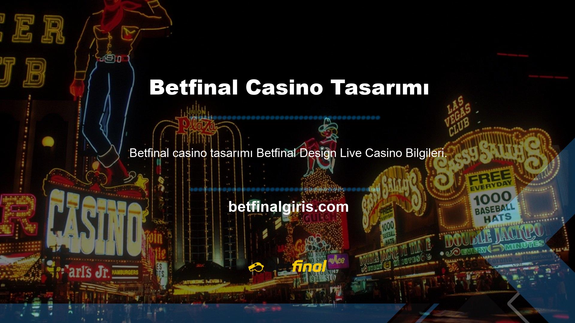 Konu tasarım olduğunda, Betfinal oyunculu bir tarzı takip eder